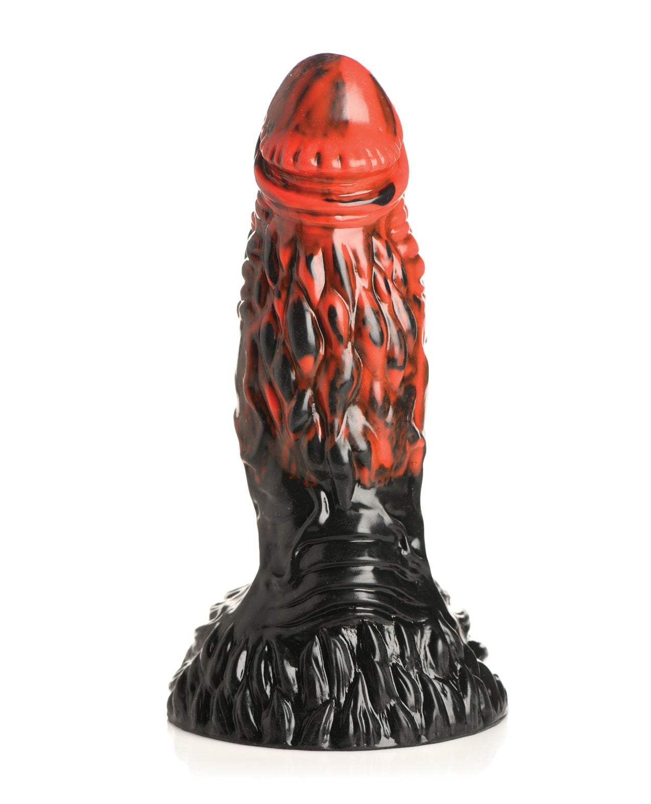 Creature Cocks Vulcan Silicone Dildo - Black/Red by Anal Toys & Stimulators