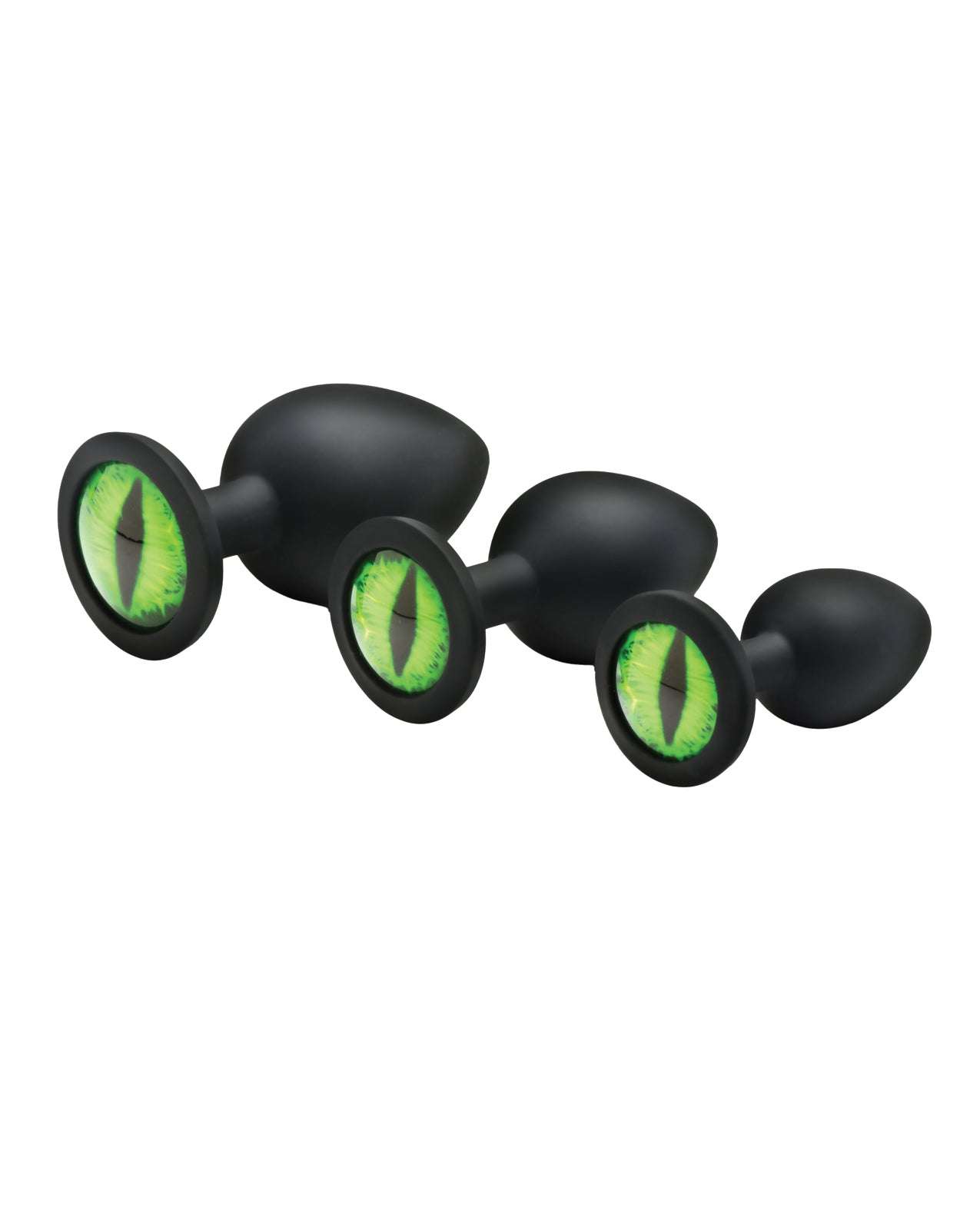 Creature Cocks - Creature Eyes Green Eye Silicone Butt Plug Set by Anal Toys & Stimulators