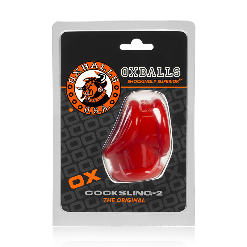 OxBalls Cocksling-2, Cocksling, Red by Cock & Balls