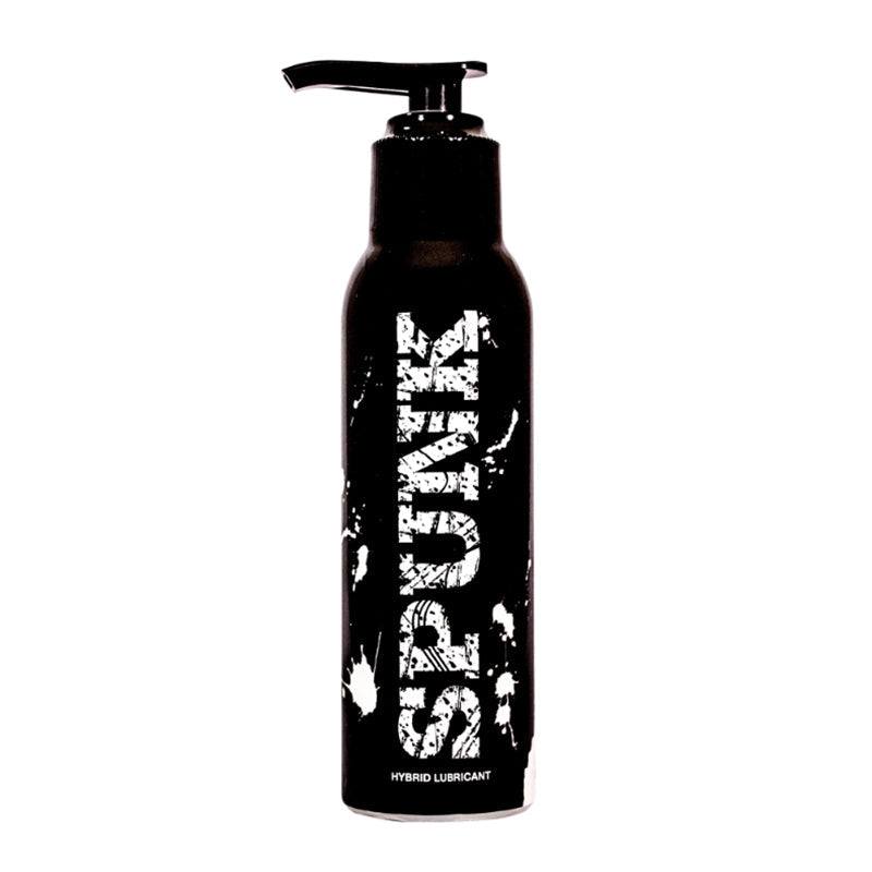 Spunk Lube Hybrid 8oz black bottle hybrid water-silicone personal lubricant