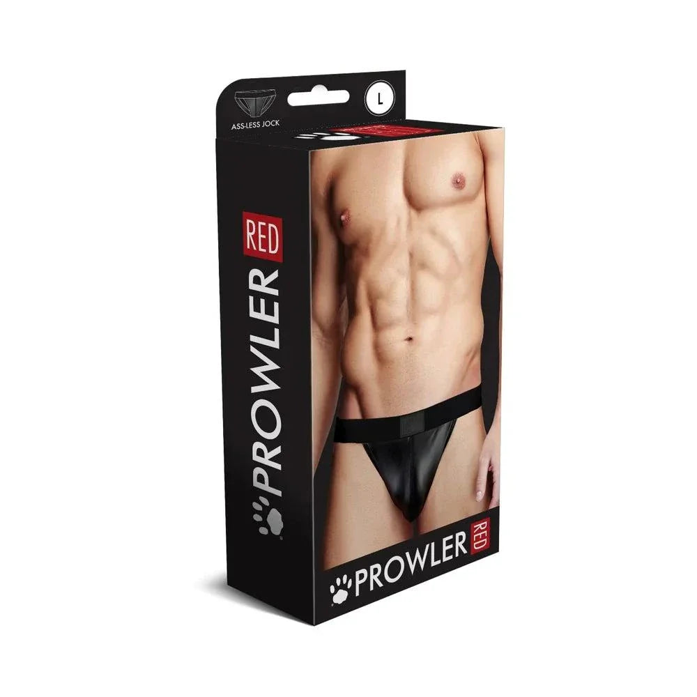 Prowler RED Wetlook Assless Jock Strap Black