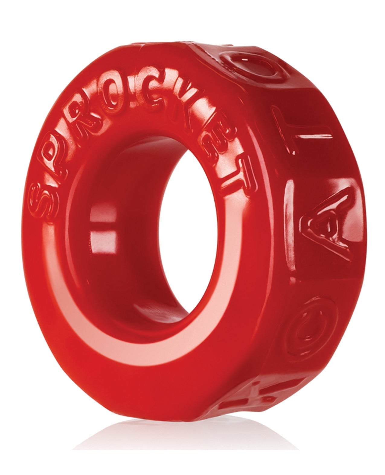 Sprocket Cockring Atomic Jock - Red by Cock & Balls