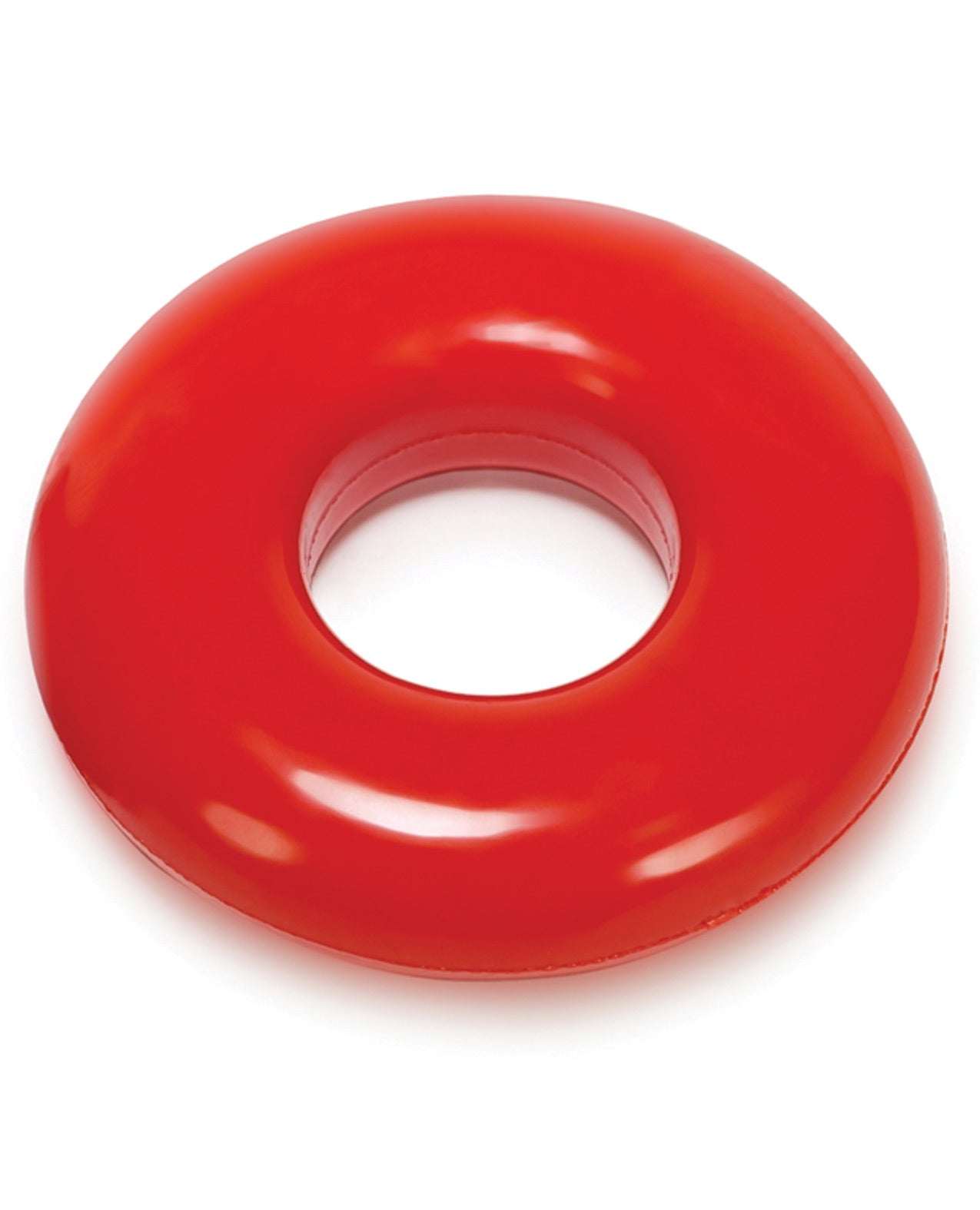 Do-Nut-2 Large Atomic Jock Cockring in vibrant red, made from stretchable FLEXXX TPR material for comfort and durability.
