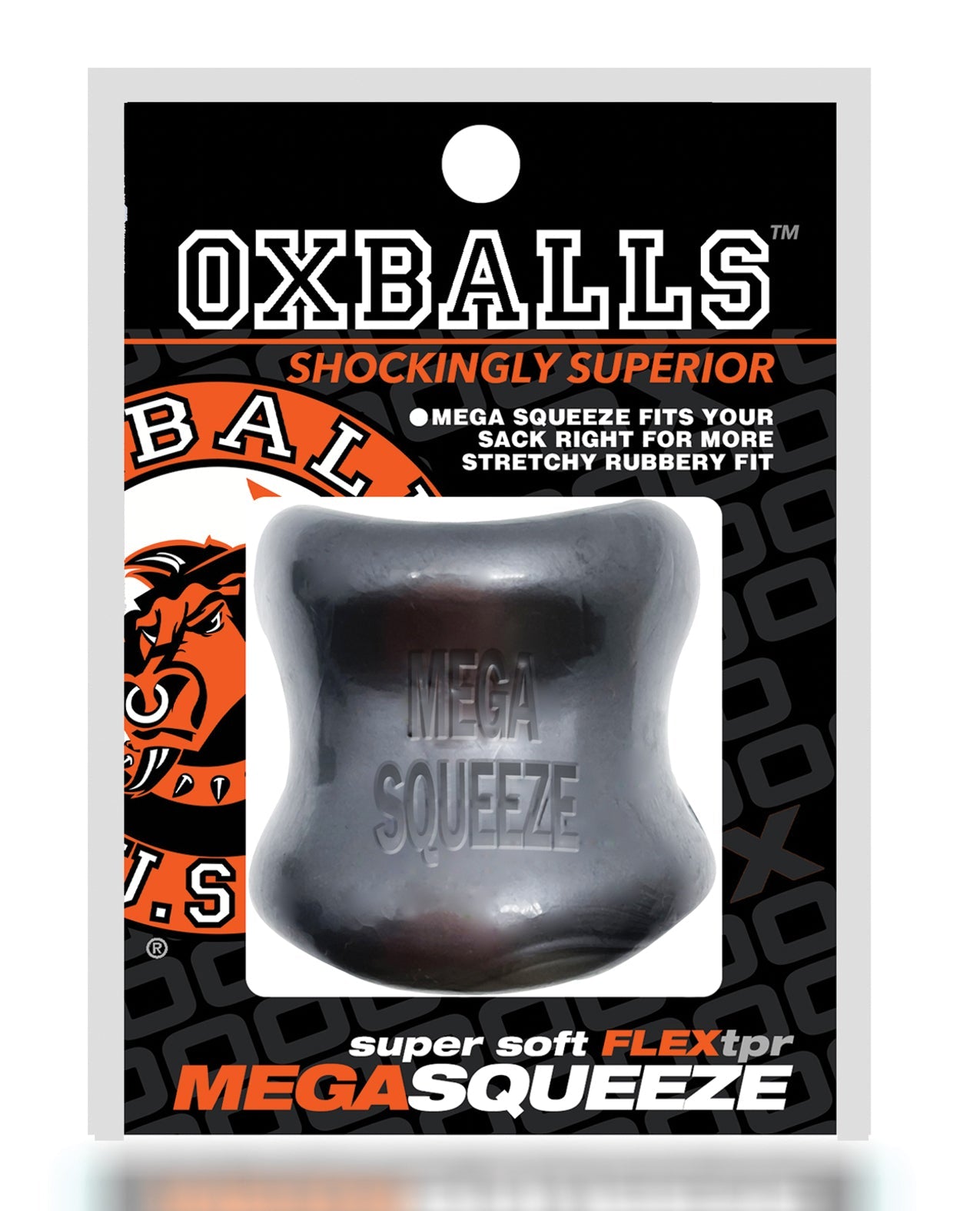 Oxballs Mega Squeeze Ergofit Ballstretcher - Steel by Cock & Balls