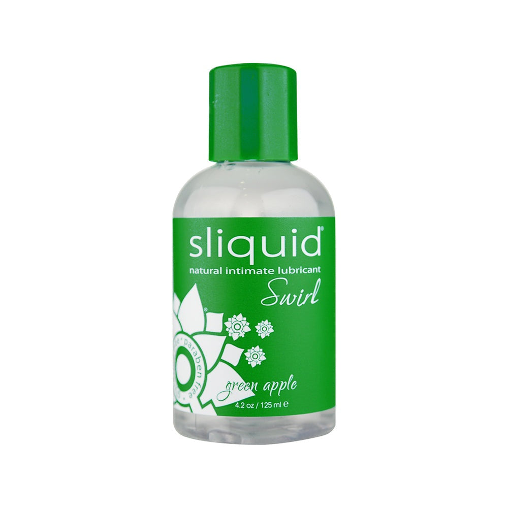Sliquid Swirl Green Apple Tart Flavored Lubricant 4.2oz by Lubricants, Creams & Glides