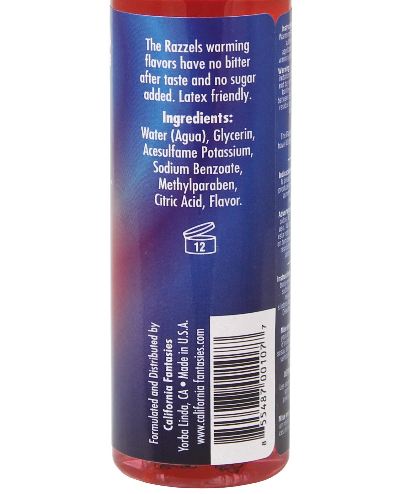 Razzels Warming Lubricant - Kissable Cherry - 4 Oz. Bottle by Lubricants, Creams & Glides