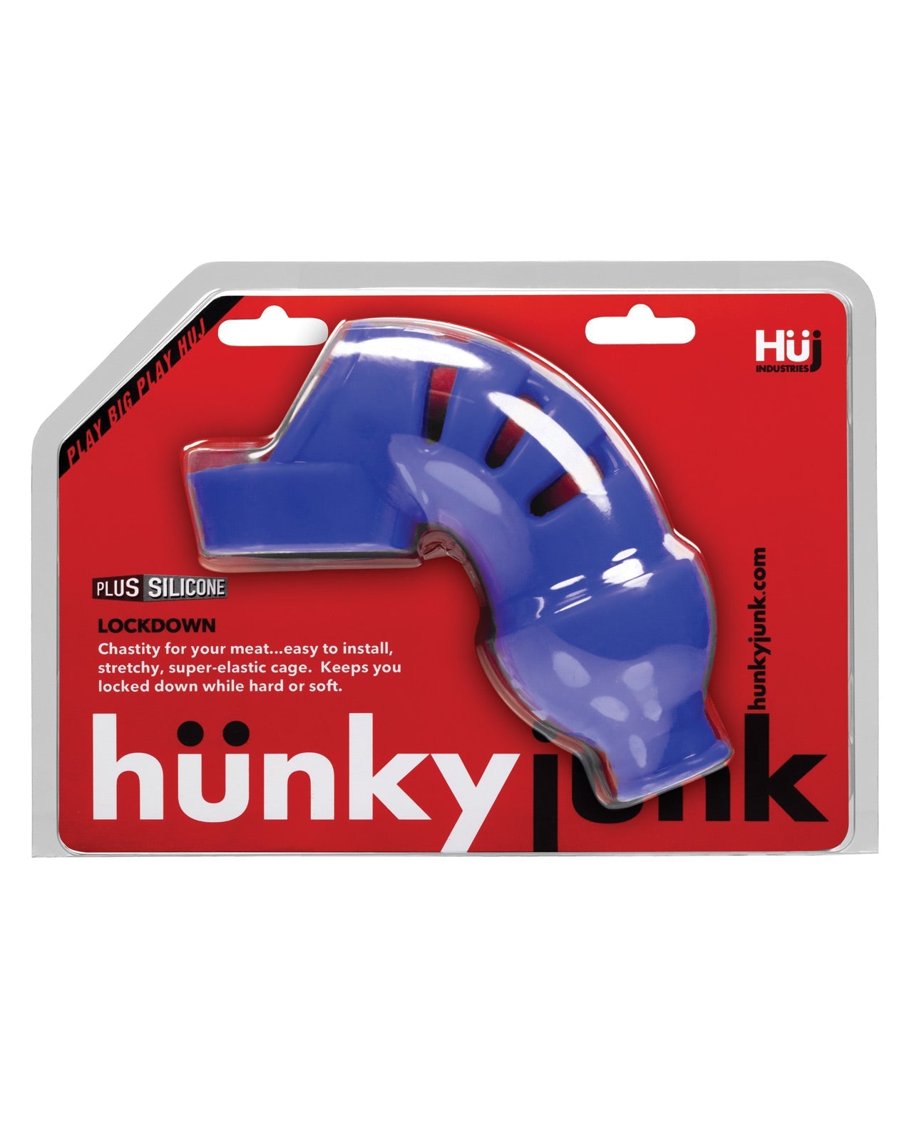 Hunky Junk Lockdown Chastity - Cobalt by Bondage & Fetish Toys