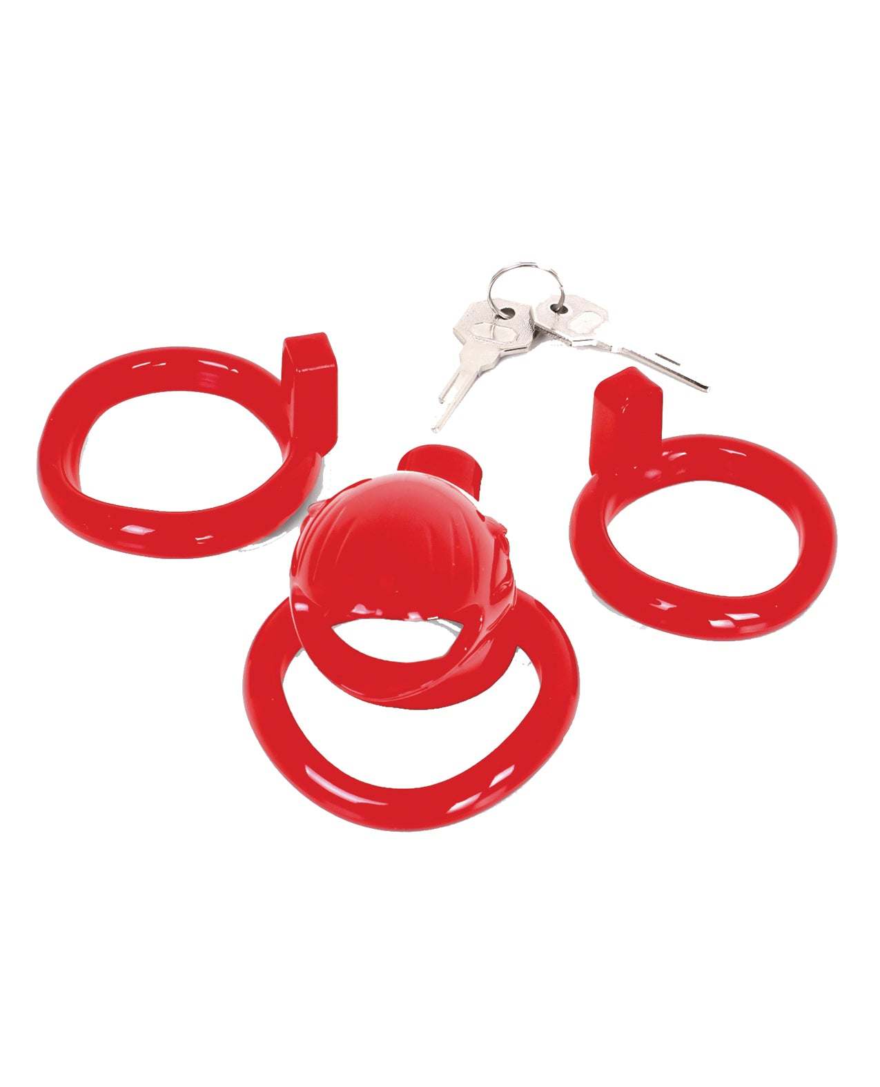 MALESATION Chastity Cage - Red by Bondage & Fetish Toys
