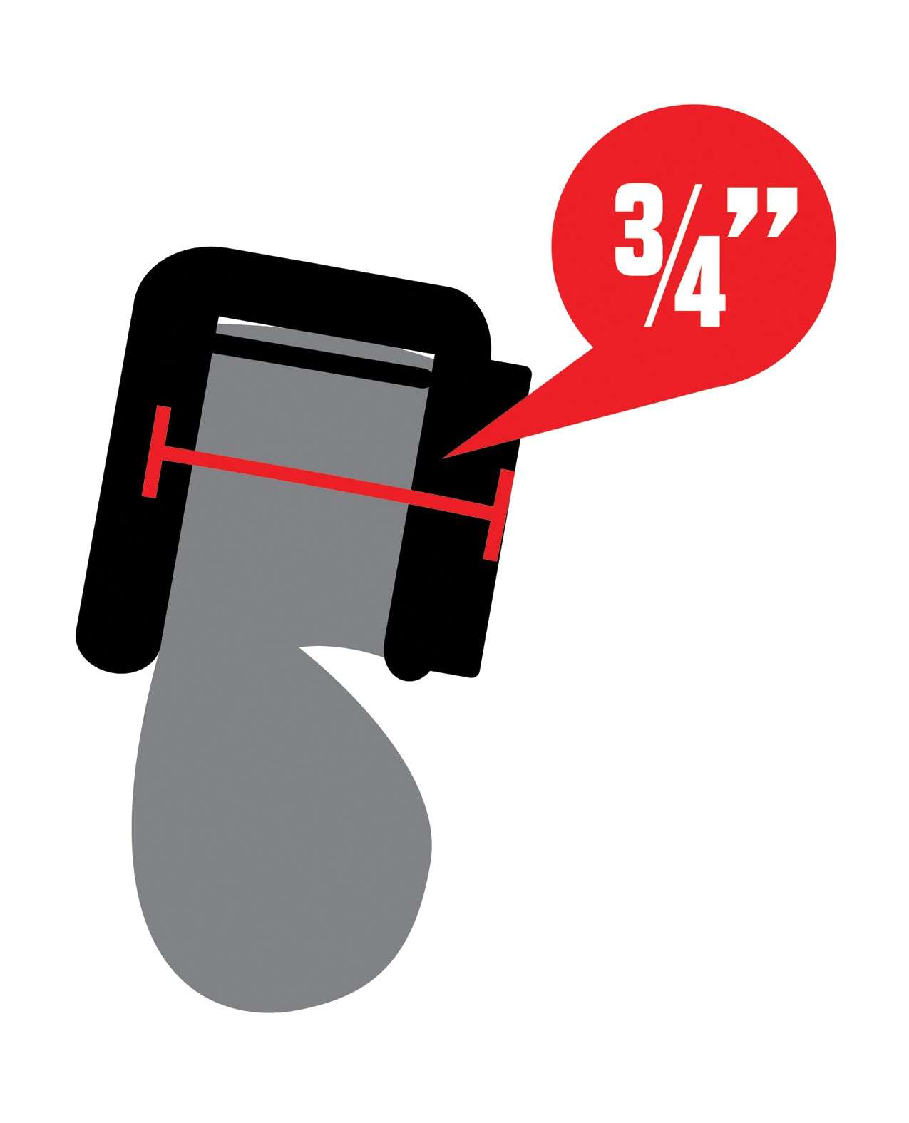 Lockmaster Stainless Steel Inverted Chastity Cage w/Cats Eye - Silver by Bondage & Fetish Toys