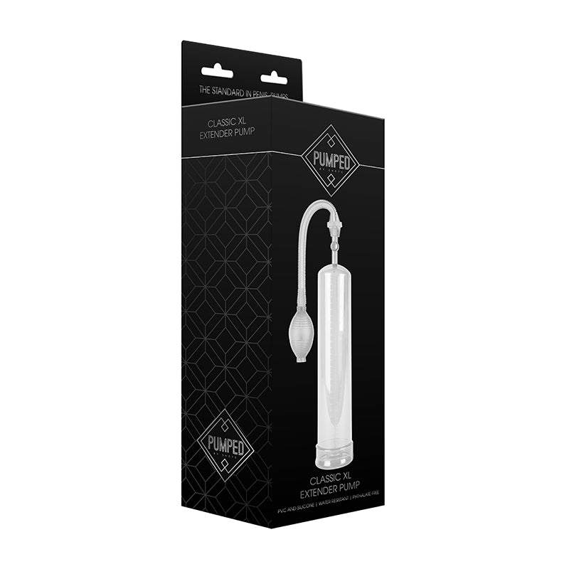 Pumped Classic XL Extender Penis Pump Clear by Cock & Balls