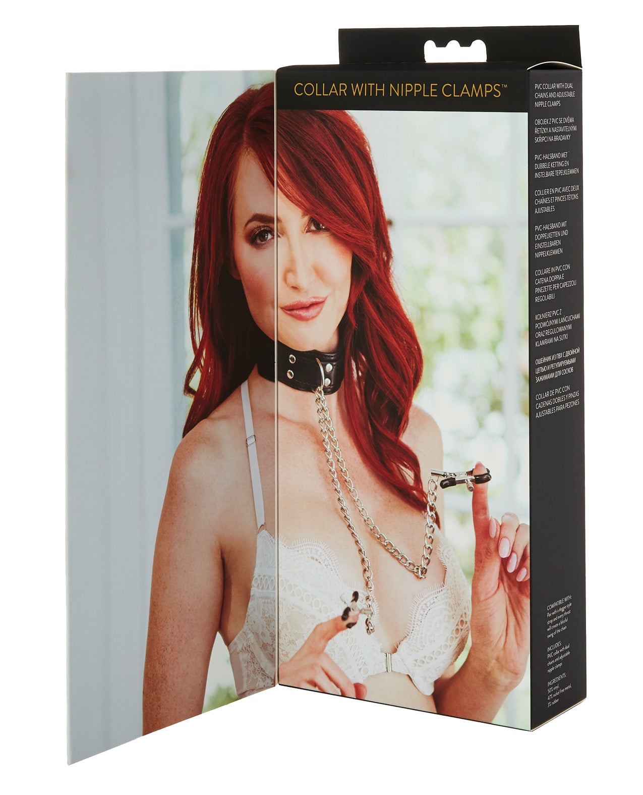 Collar With Nipple Clamps by Bondage & Fetish Toys