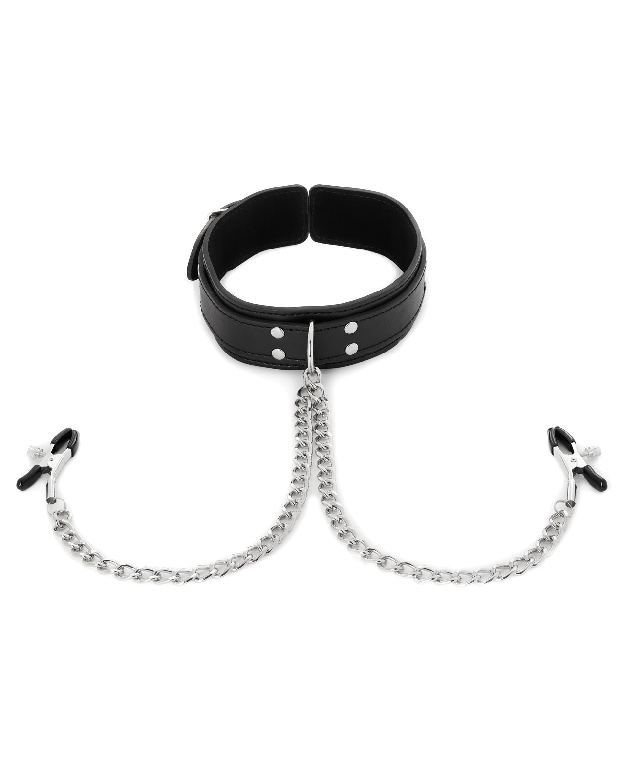 Collar With Nipple Clamps by Bondage & Fetish Toys
