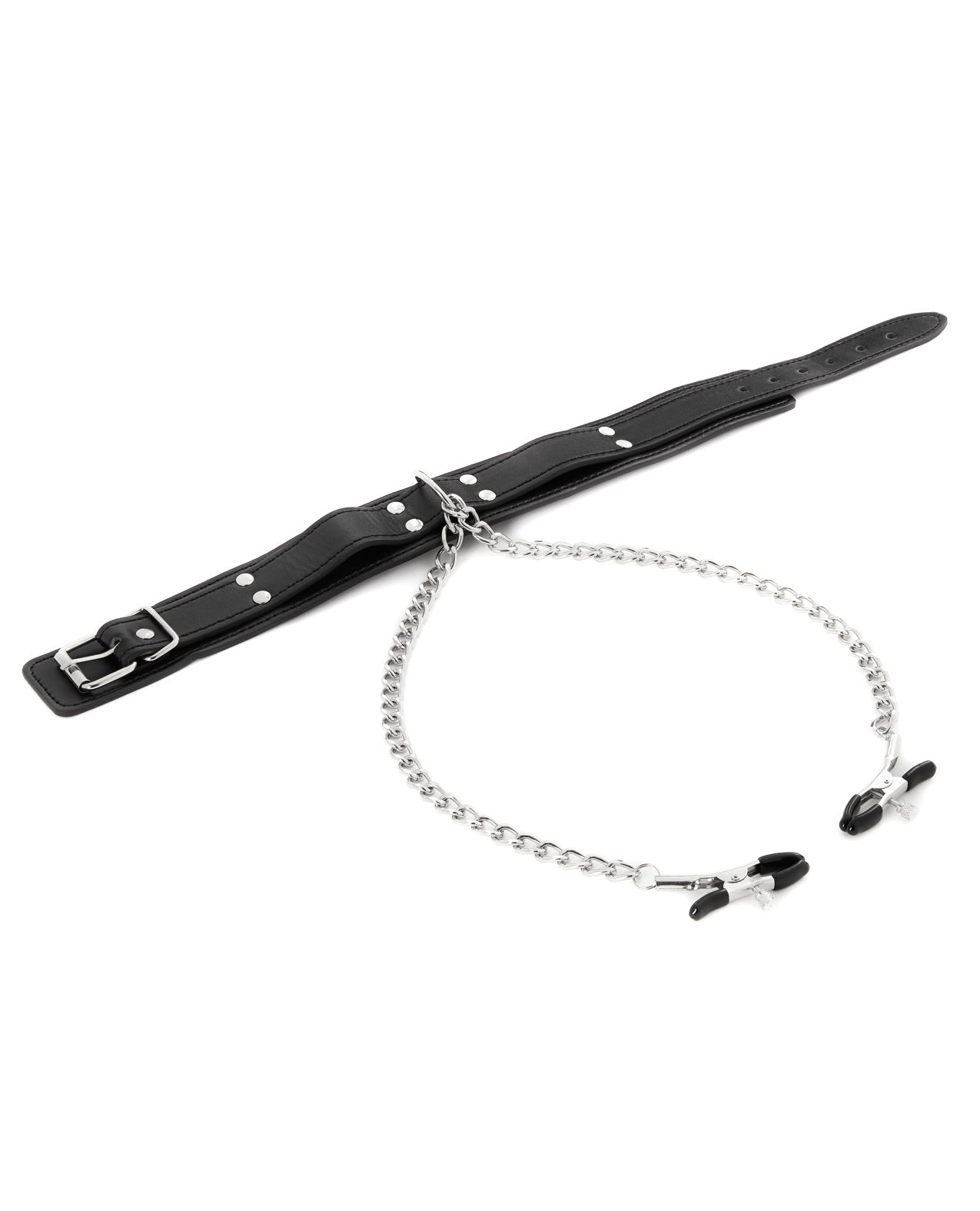Collar With Nipple Clamps by Bondage & Fetish Toys