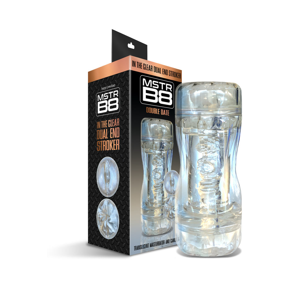 MSTR B8 In The Clear Double Date Dual End Stroker by Masturbators and Strokers
