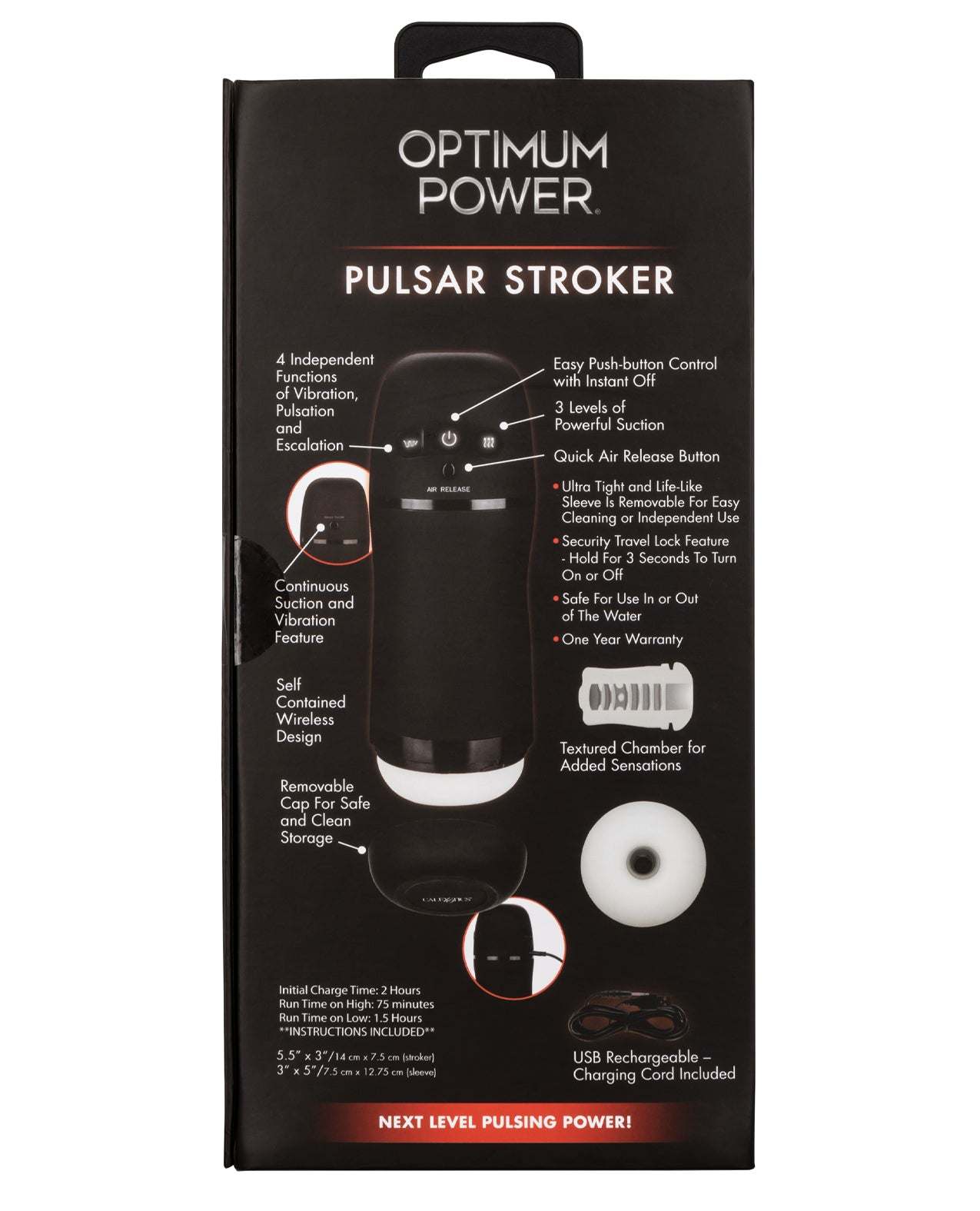 Optimum Power Pulsar Stroker by Masturbators and Strokers