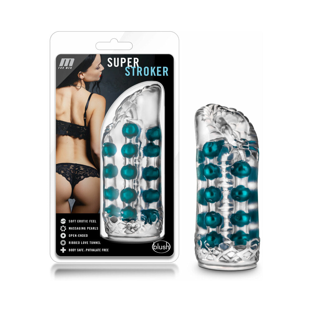 M for Men Super Stroker Vagina Clear by Masturbators and Strokers