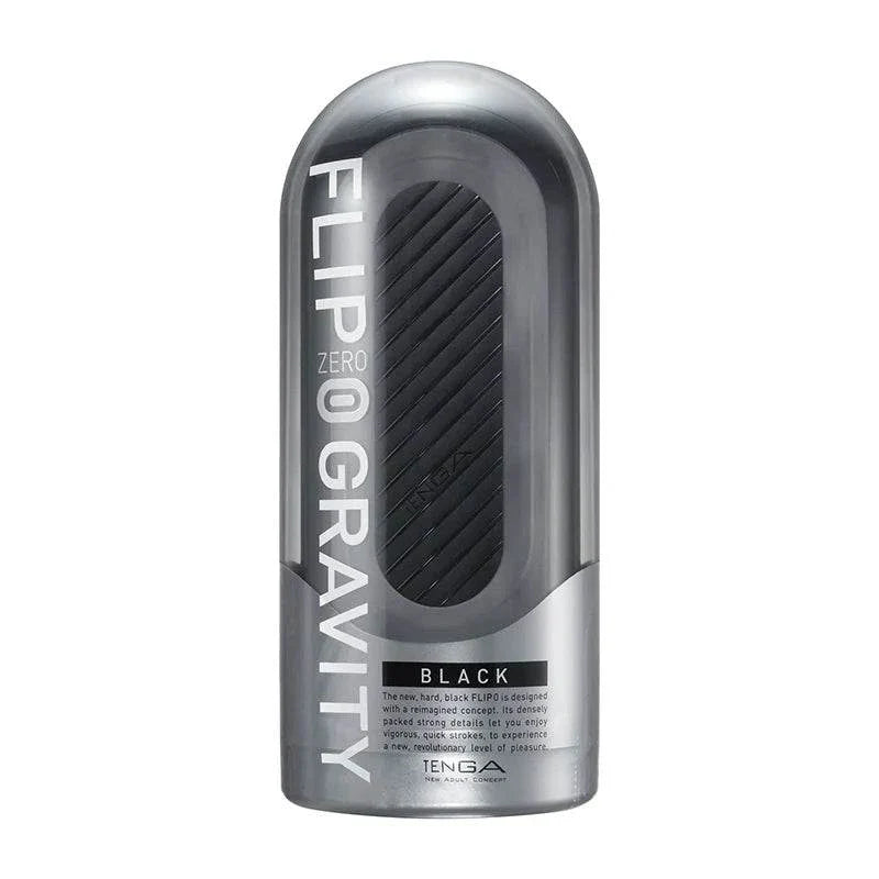Tenga Flip Zero Gravity Black reusable stroker with pressure pads and internal vacuum design