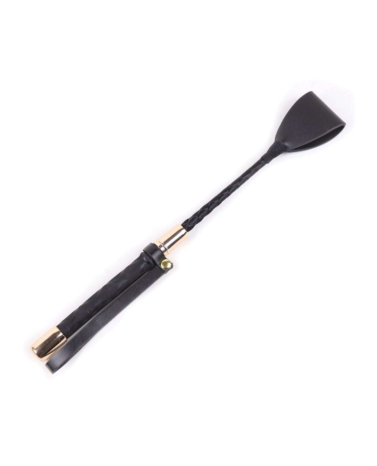 Plesur 12" Riding Crop - Black by Bondage & Fetish Toys