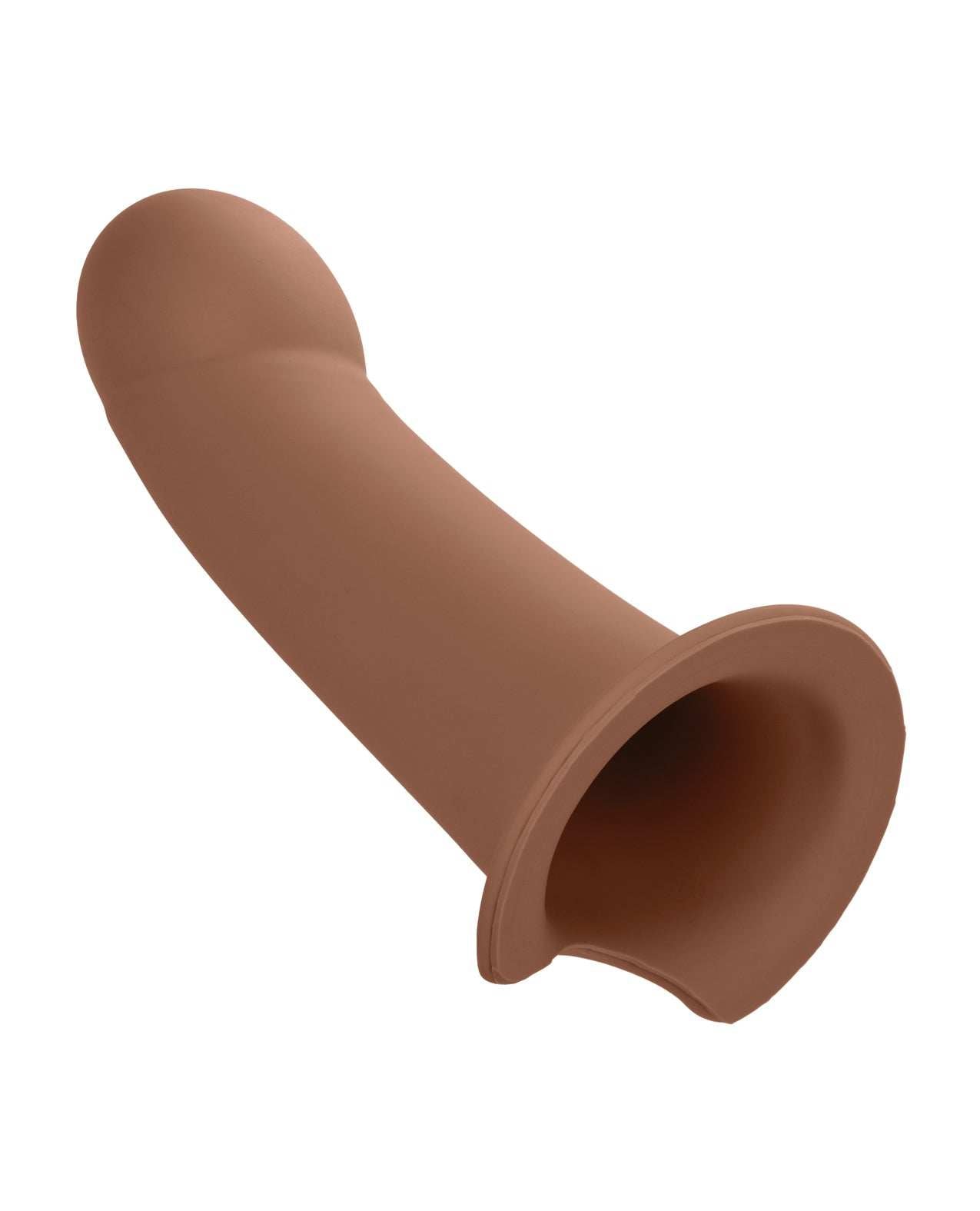 Brown Performance Maxx Extension with smooth hollow silicone sleeve and wide base for secure fit
