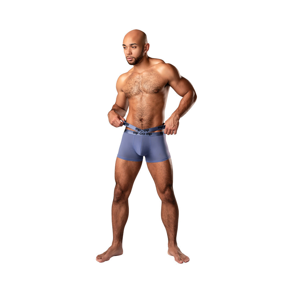 Male Power Infinite Comfort Amplifying Strappy Pouch Short Periwinkle XL by Apparel
