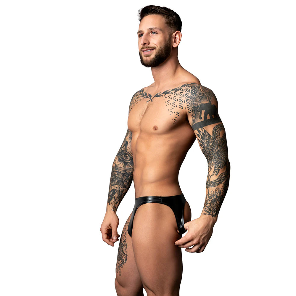 Male Power Liquid Onyx 2.0 Moonshine Black L/XL by Apparel