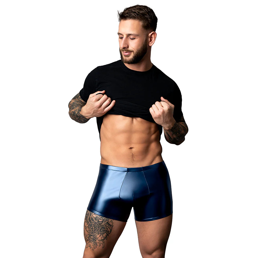 Male Power Liquid Onyx 2.0 Short Blue XL by Apparel
