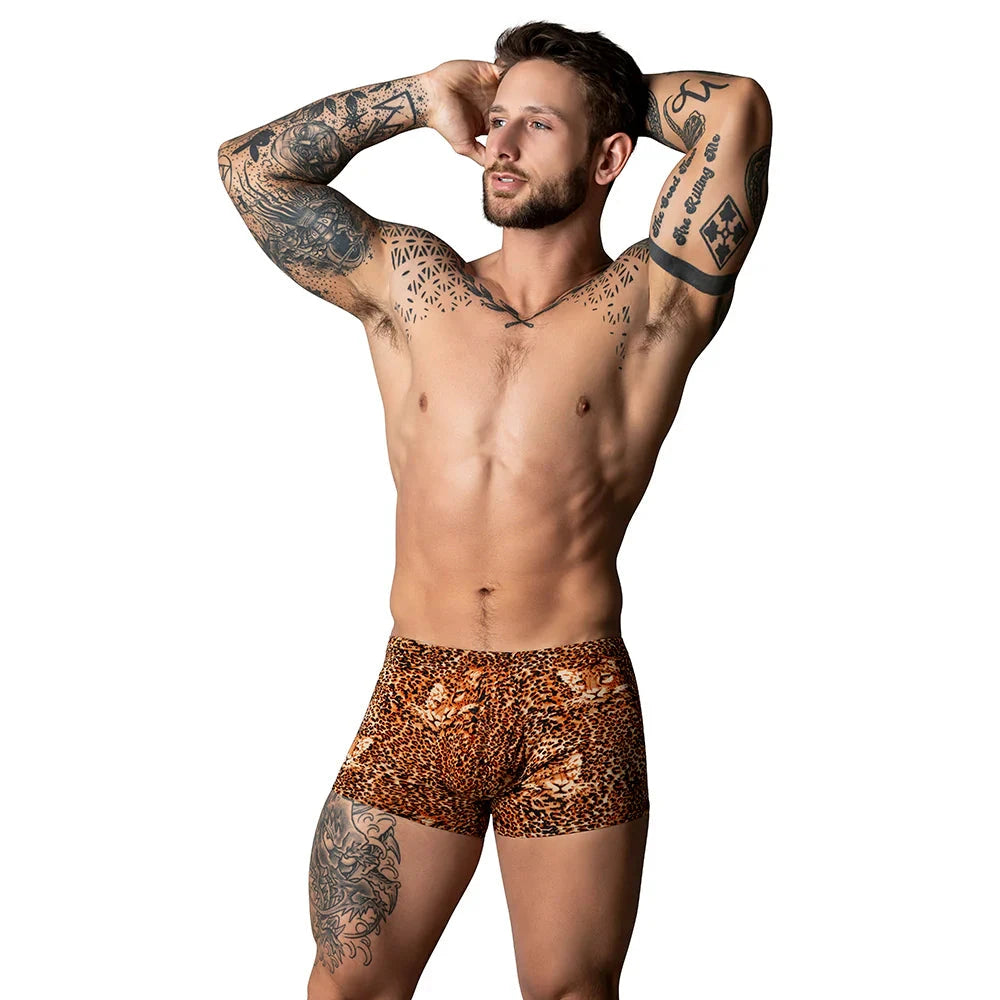 Male Power The Ultimate Duo CRB Pouch Short & Black Cock Ring Animal S by Apparel