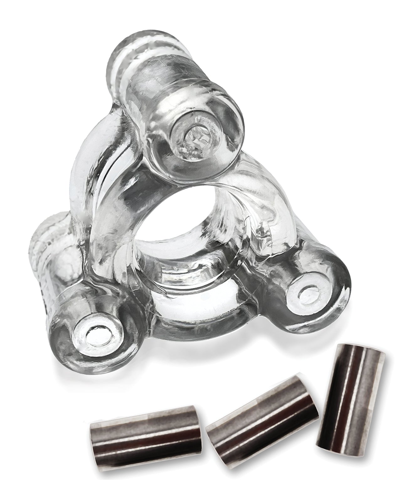 Oxballs Heavy Squeeze Ballstretcher - Clear by Cock & Balls