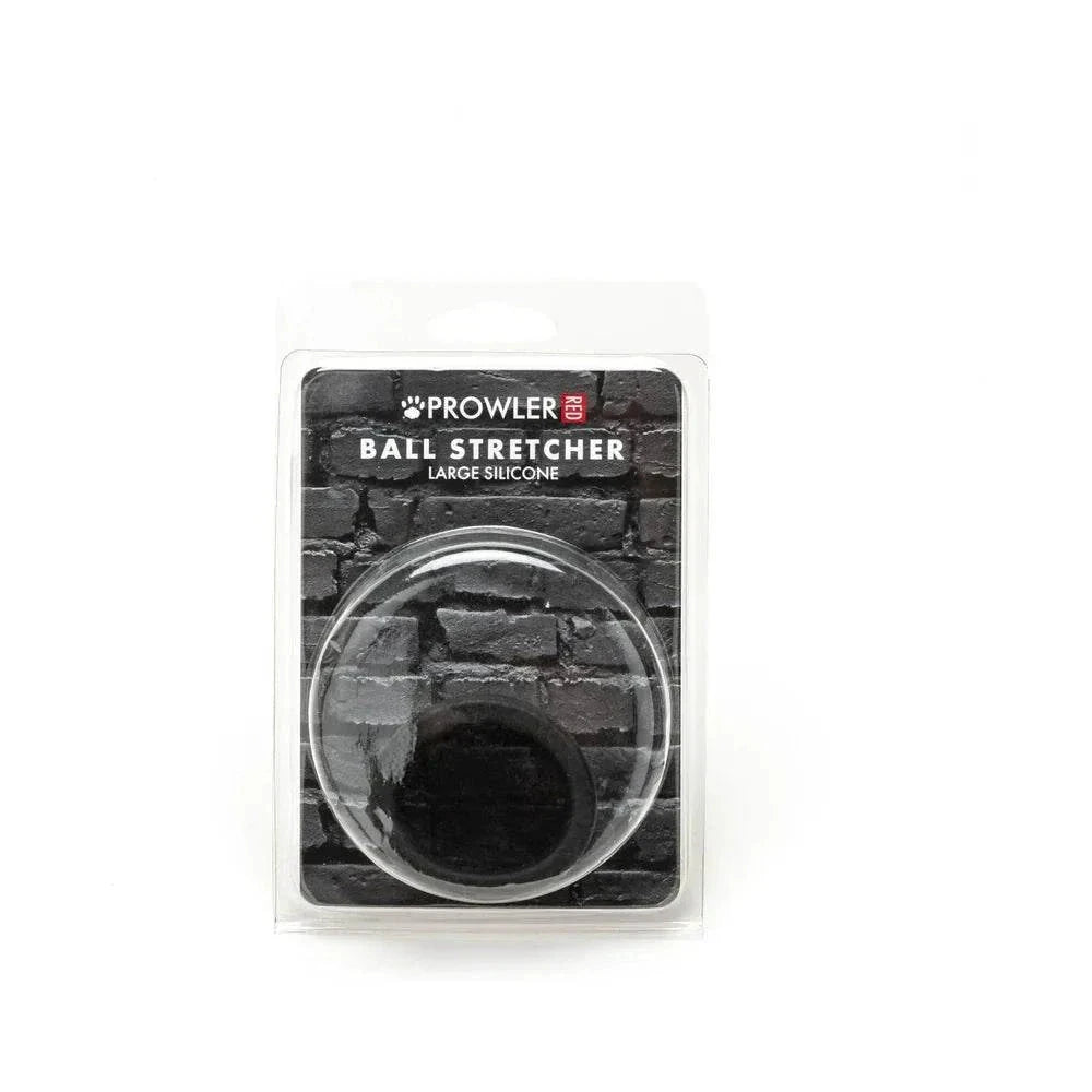 Prowler RED Silicone Ball Stretcher Black L by Cock & Balls