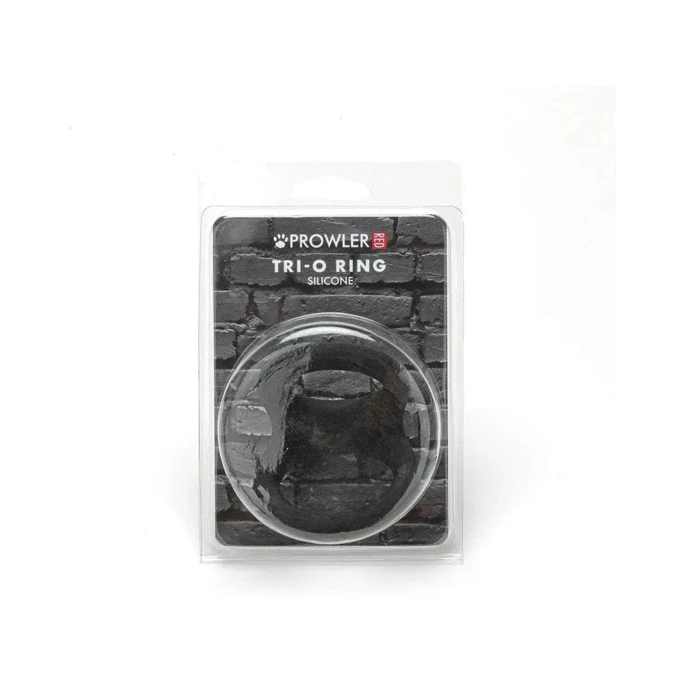 Prowler RED Tri-O Silicone Ring Black by Cock & Balls