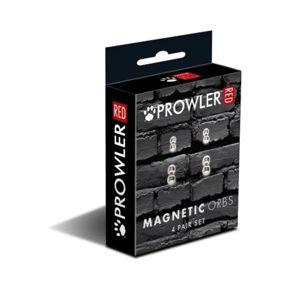 Prowler RED Magnetic Orbs 4-Pair Set by Bondage & Fetish Toys
