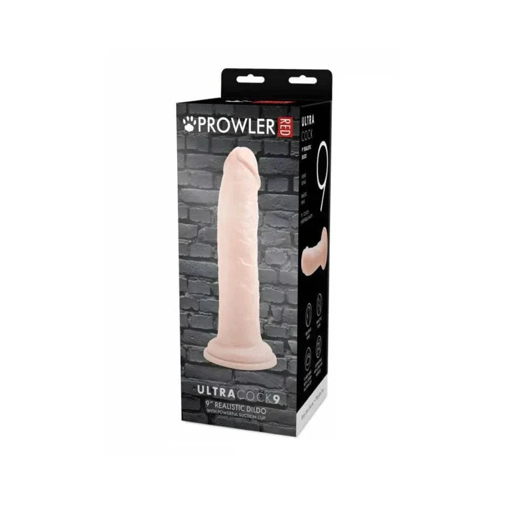 Prowler RED Ultra Cock 9 in. Realistic Dildo Vanilla by Anal Toys & Stimulators