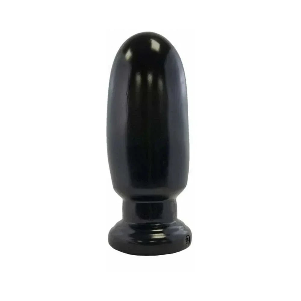Prowler RED Thud 8 inch black silicone anal plug with tapered design and flared base for safe and comfortable pleasure