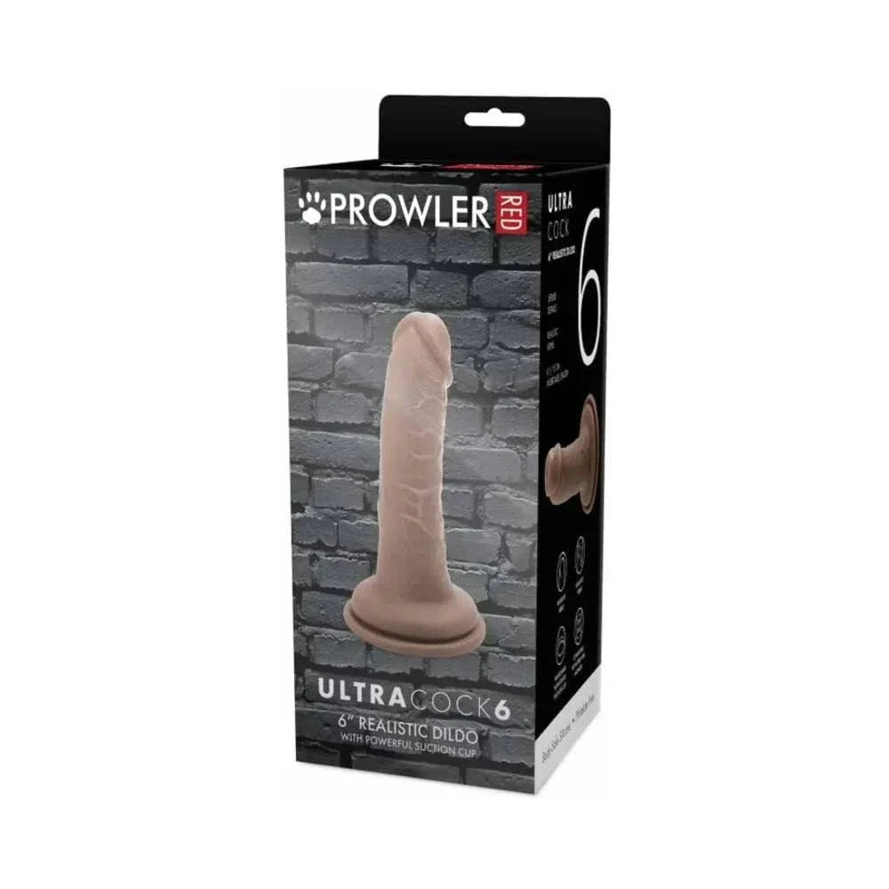 Prowler RED Ultra Cock 6 in. Realistic Dildo Caramel by Anal Toys & Stimulators