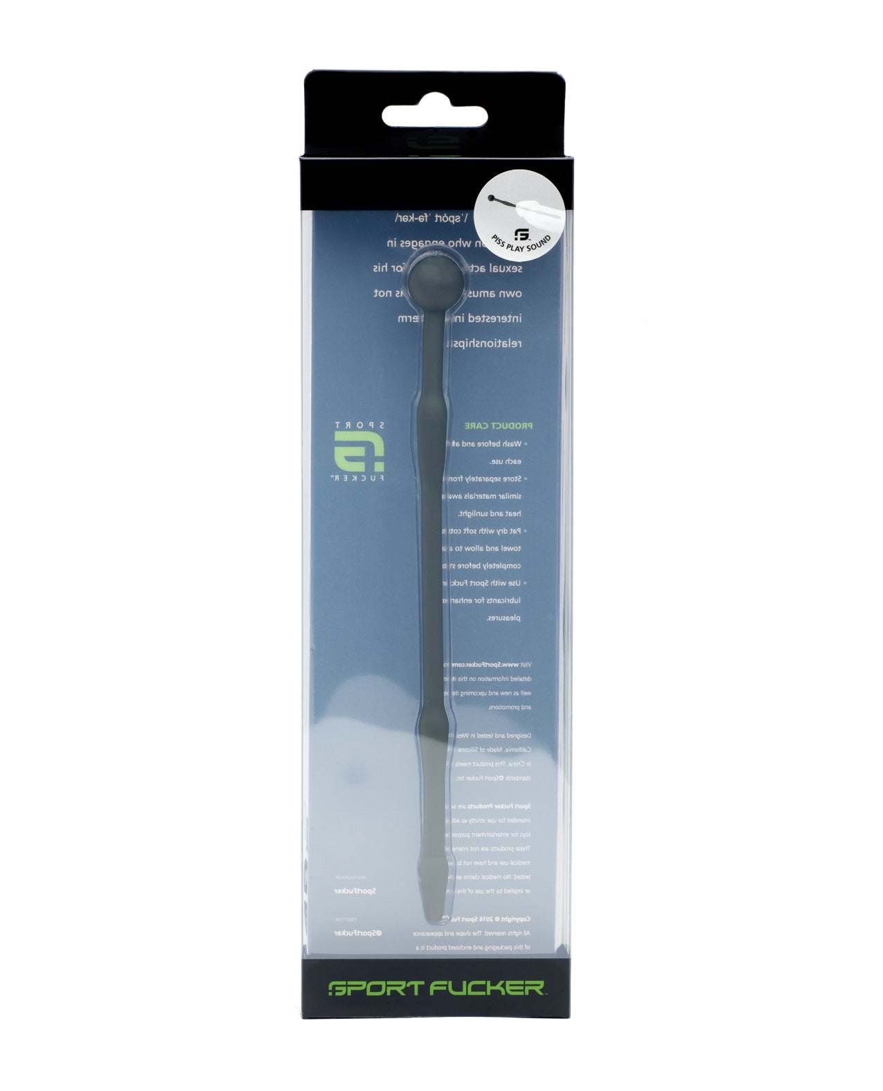 Sport Fucker Piss Play Sound adult silicone urethral sounding toy in packaging