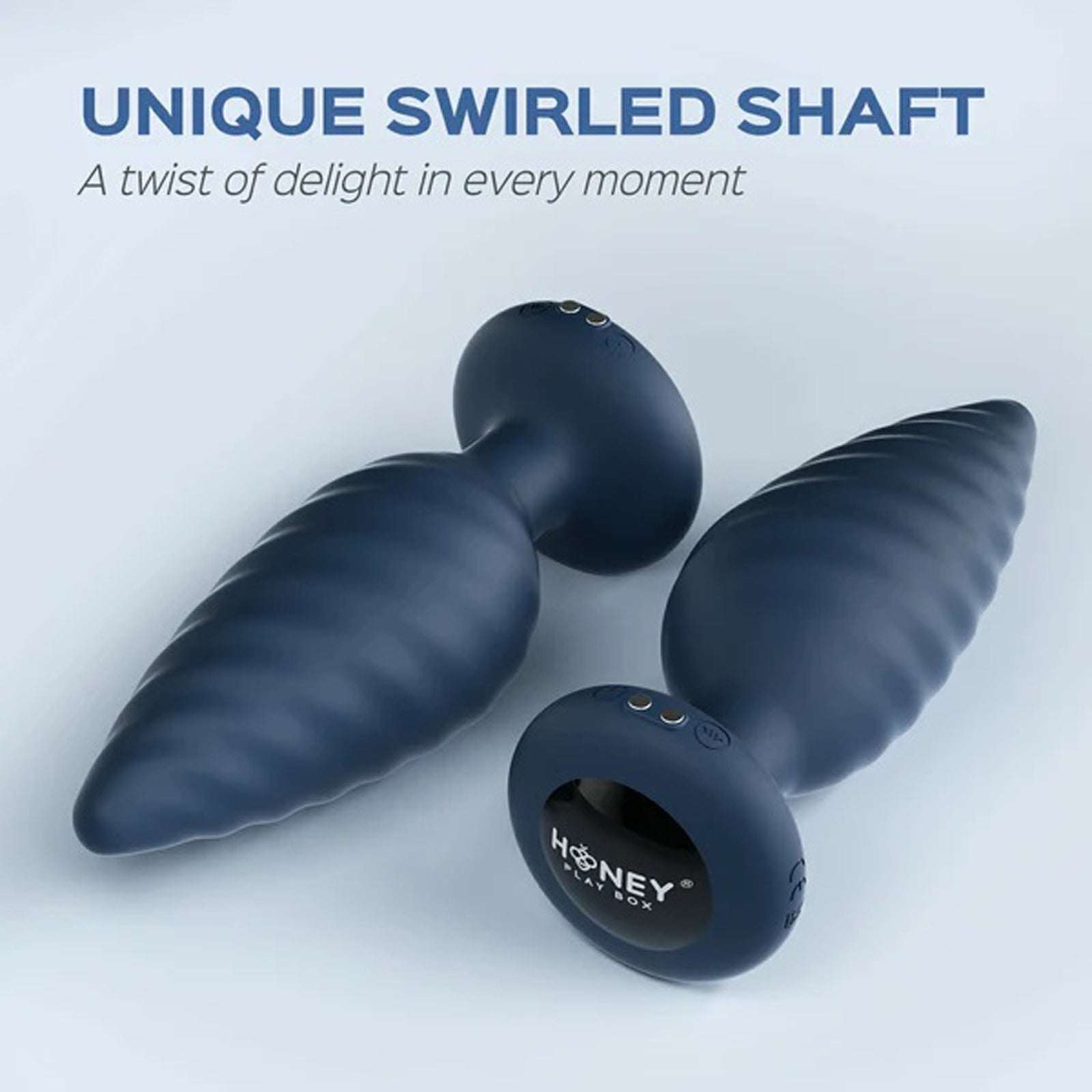 Noah - App Controlled Rotating Butt Plug - Blue by Anal Toys & Stimulators