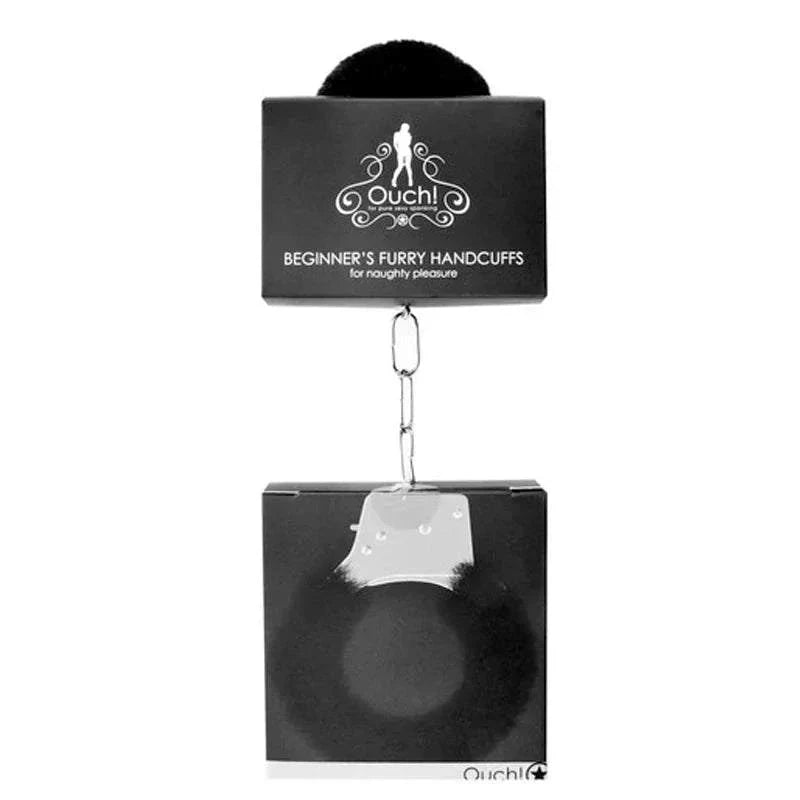 Ouch! Beginner's Furry Handcuffs With Quick-Release for Playful and Comfortable Restraint by Bondage & Fetish Toys