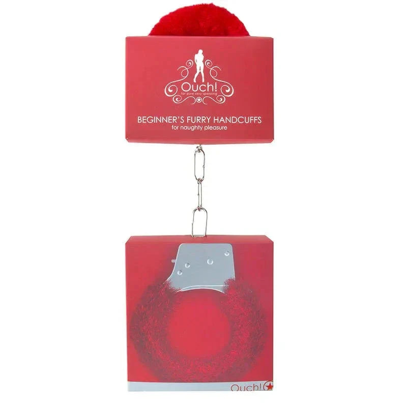 Ouch! Beginner's Furry Handcuffs With Quick-Release for Playful and Comfortable Restraint by Bondage & Fetish Toys