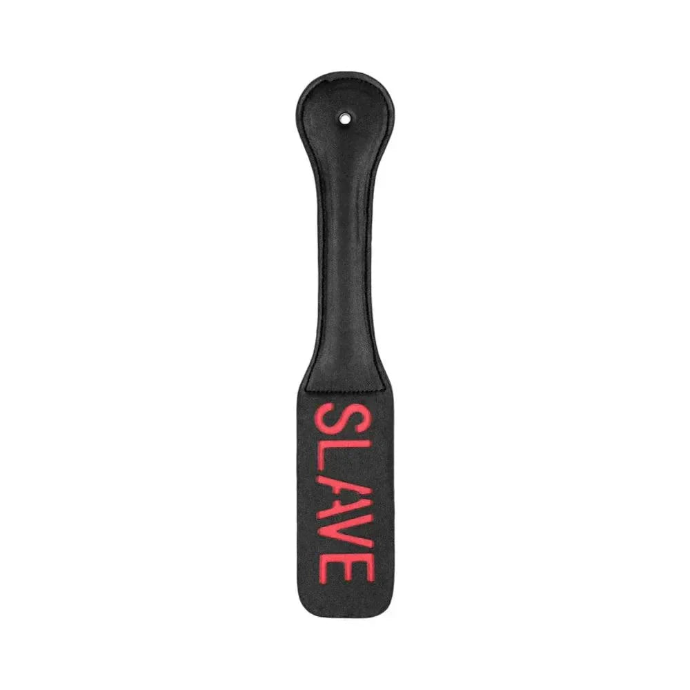 Ouch! 'Slave' Paddle Black by Bondage & Fetish Toys