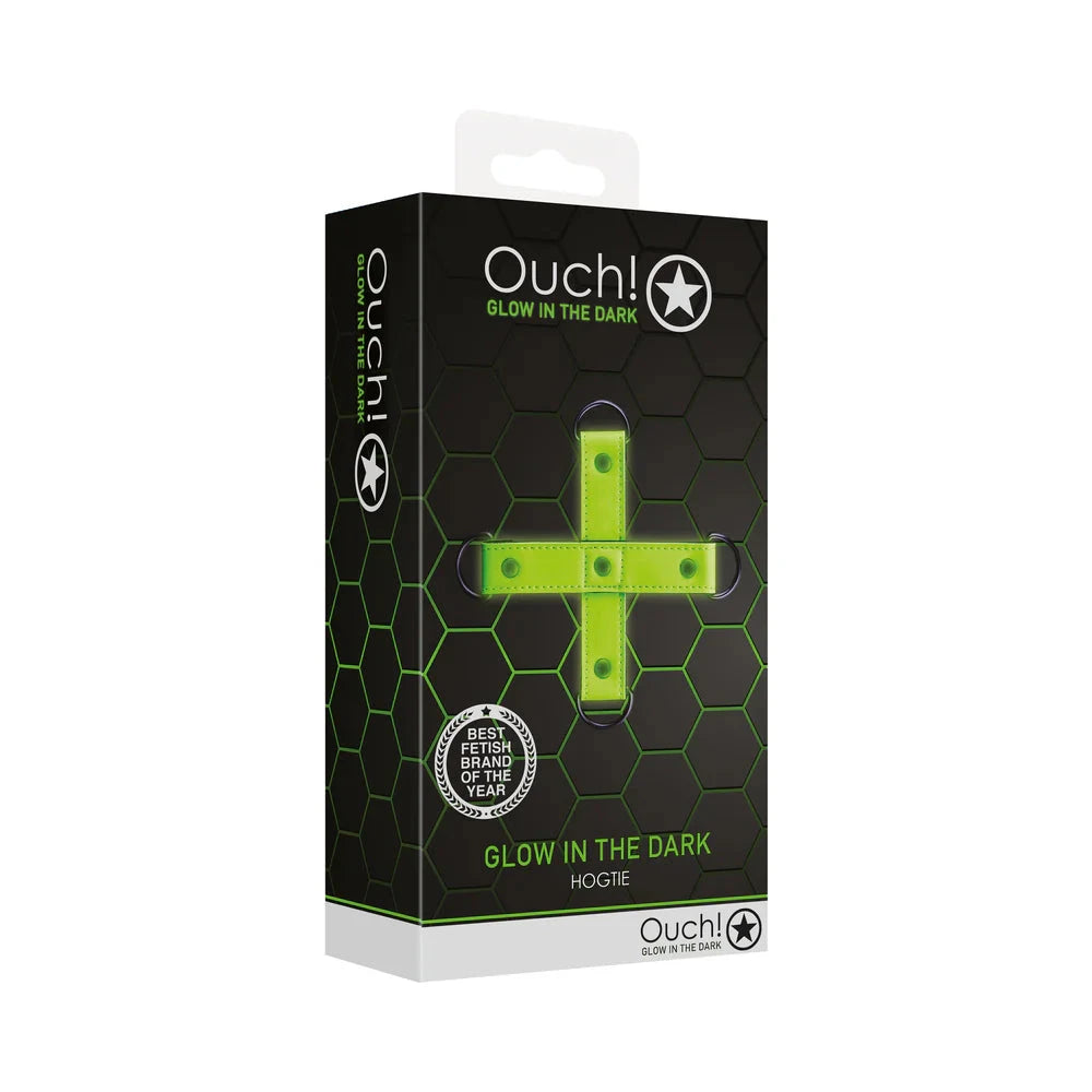 Ouch! Glow in the Dark Hogtie Neon Green by Bondage & Fetish Toys