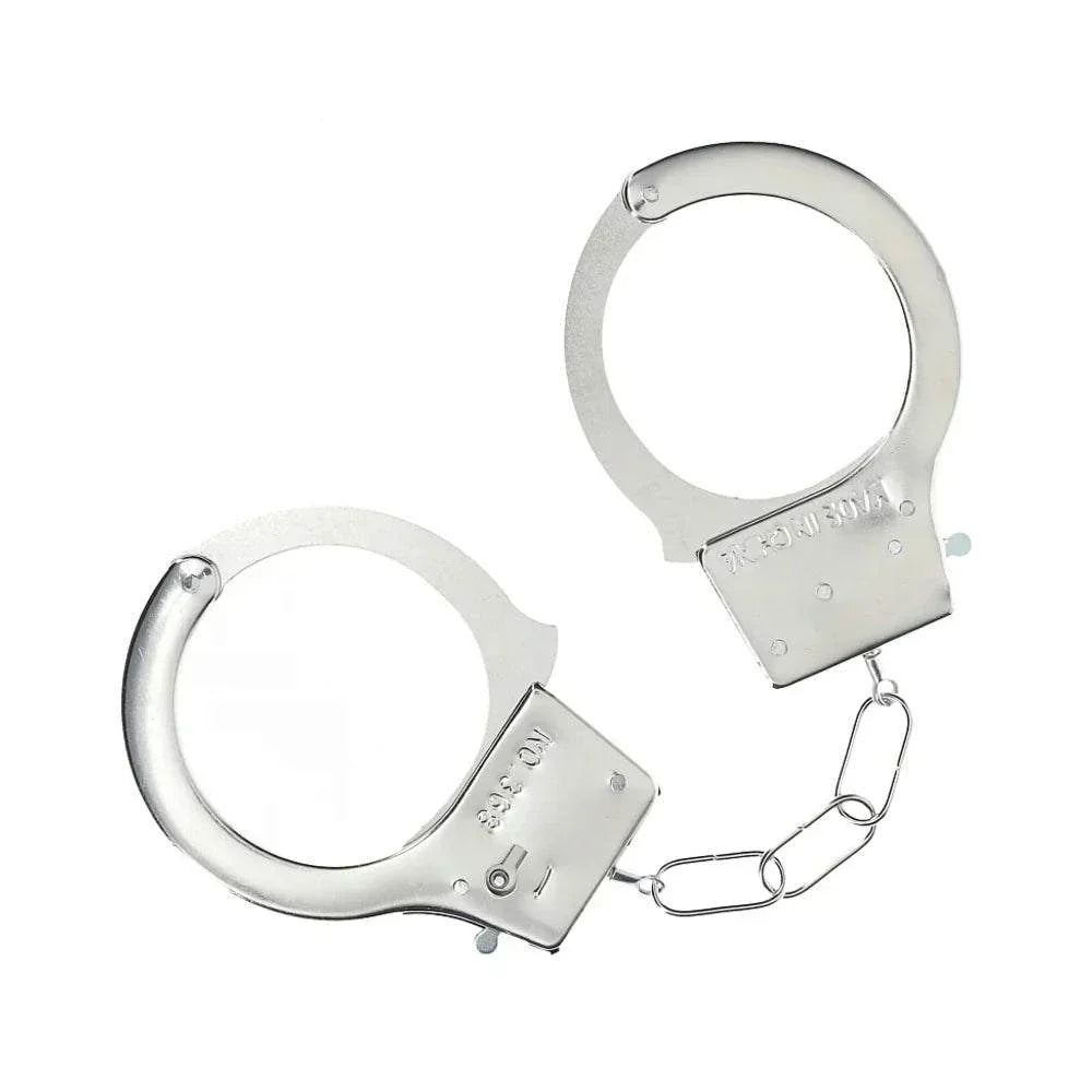 Ouch! Classic Metal Handcuffs durable iron restraints with secure lock and quick-release for playful and safe use
