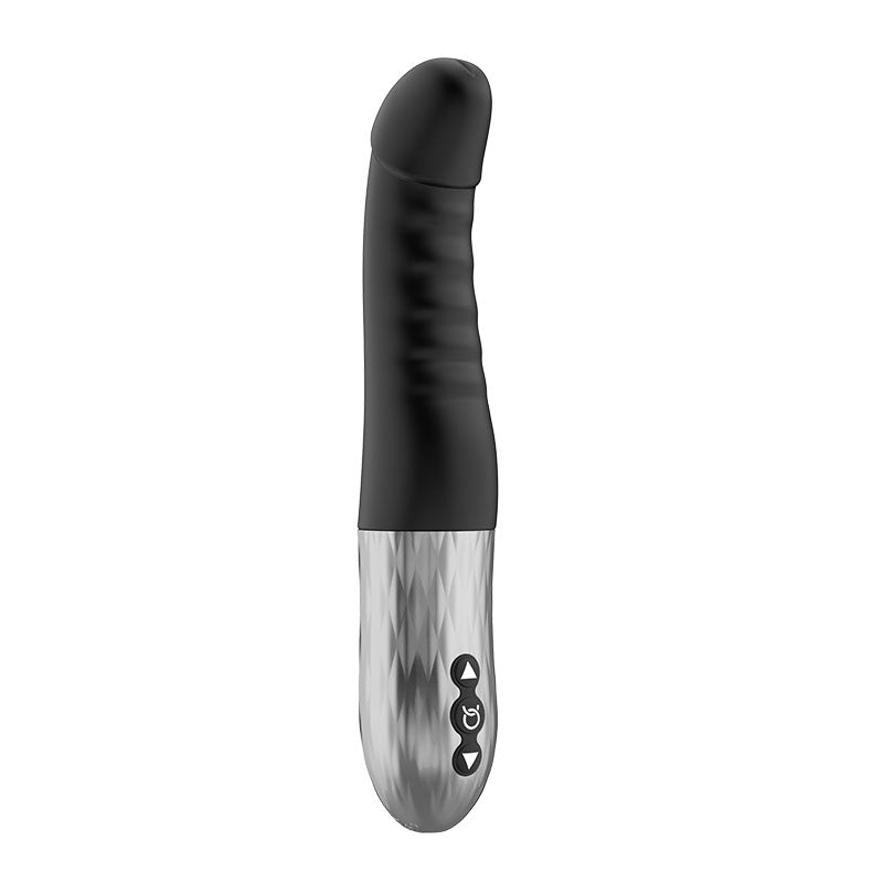 Forto Thruster Rechargeable Silicone Thrusting G-Spot Vibrator Black by Vibrators and Massagers