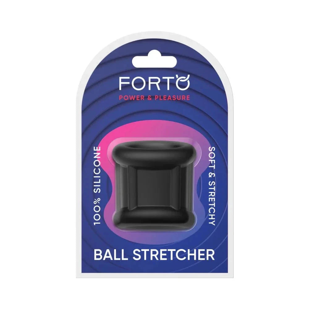 Forto F-95: Tubular Ball Stretcher Black by Cock & Balls