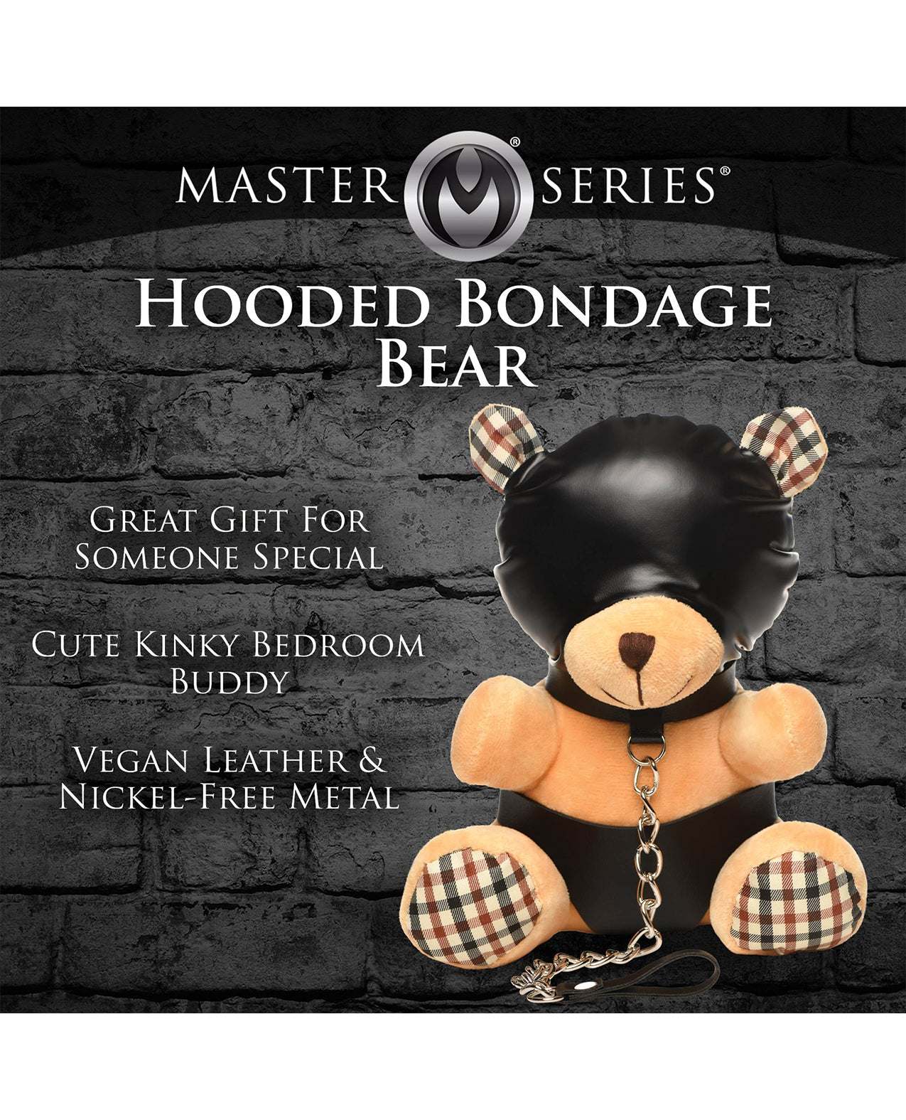 Master Series Hooded Teddy Bear Plush by Games, Novelties, & Party Supplies