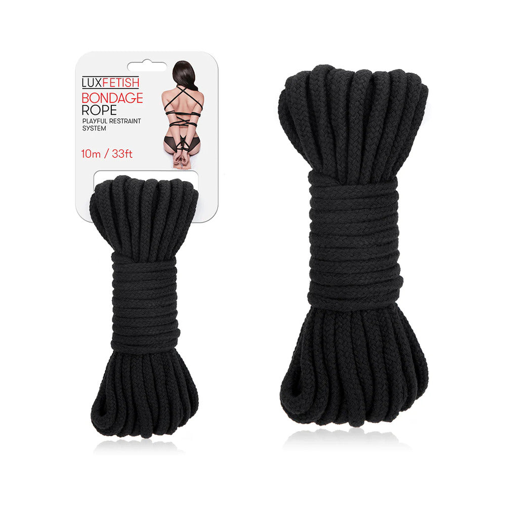 Lux Fetish Bondage Rope 10 m / 33 ft. Black by Bondage & Fetish Toys