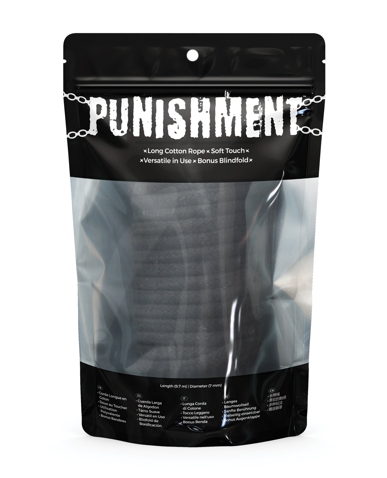 Punishment Bondage Rope - Black by Bondage & Fetish Toys
