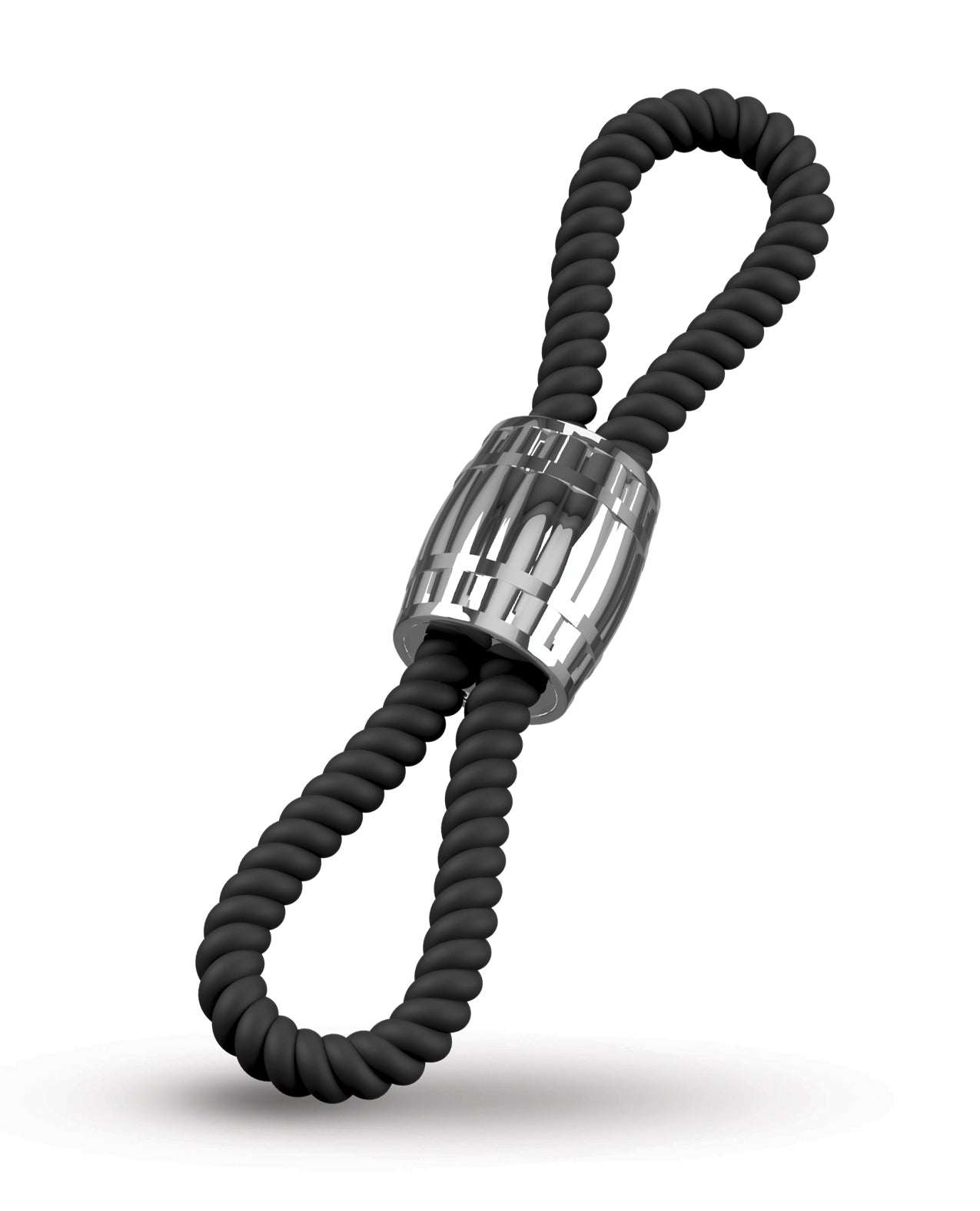 Rebel Two Loop Heavy Rope Cock Lasso - Black by Bondage & Fetish Toys