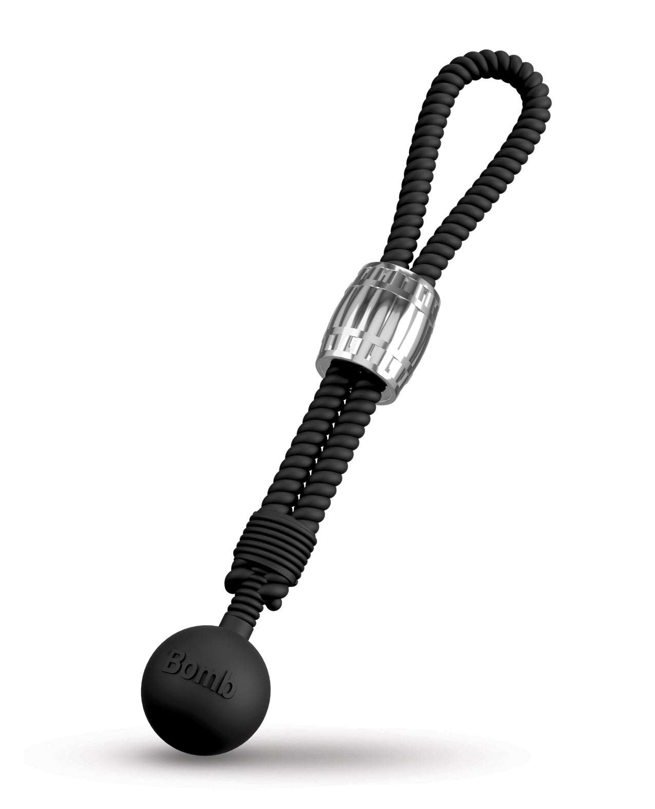 Rebel Heavy Rope Cock Lasso w/Ball - Black by Bondage & Fetish Toys