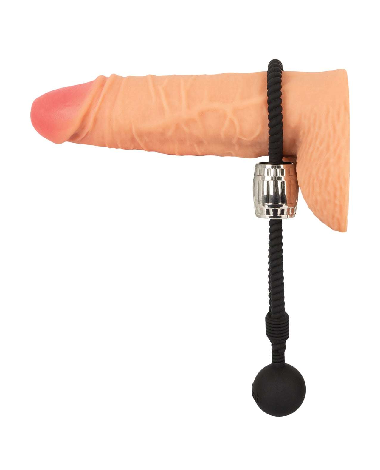 Rebel Heavy Rope Cock Lasso w/Ball - Black by Bondage & Fetish Toys