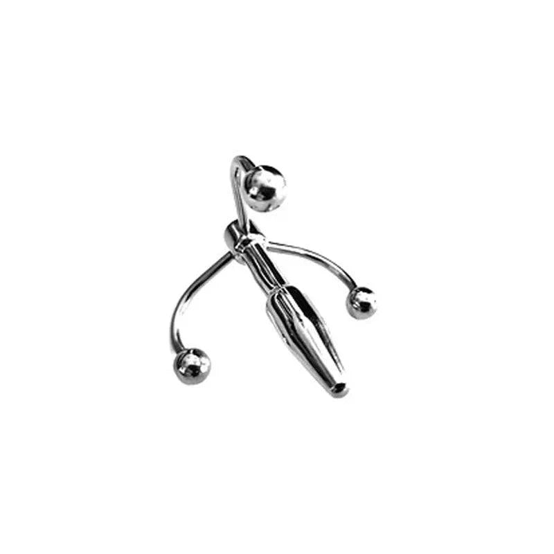 Rouge Stainless Steel Crown Penis Plug In Clamshell by Bondage & Fetish Toys